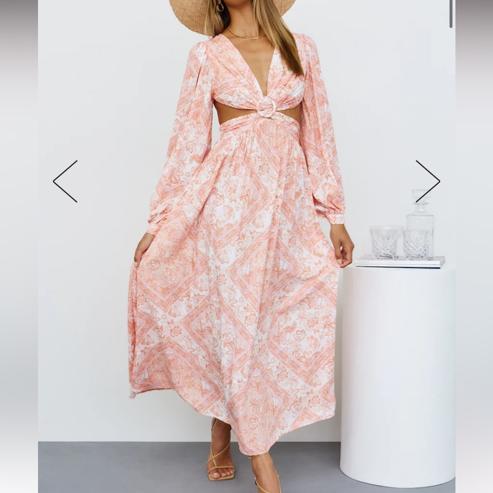 Hello Molly Relentlessly beautiful floral maxi vacation dress small
